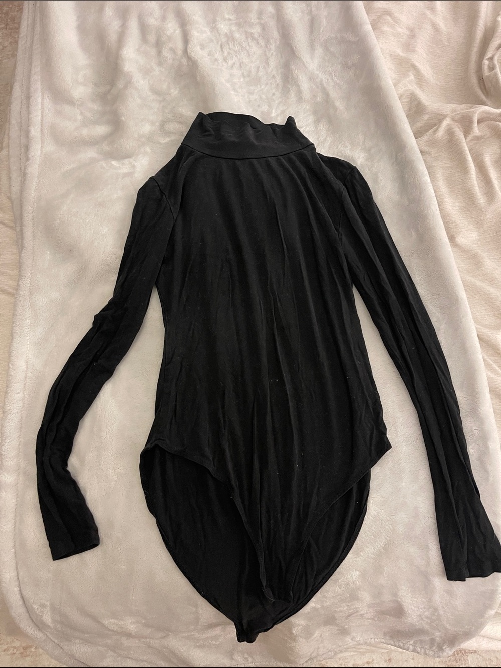 Black Long Sleeve Turtleneck Bodysuit